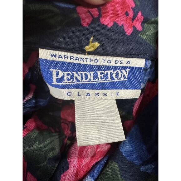 Vintage Pendleton Shirt Womens Button Down Floral colorful Cottagecore 90’s 12 - Picture 3 of 8